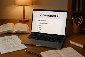 How AI Creates Practice Quizzes from Text